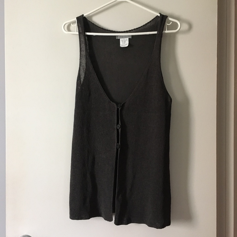 Sarah Pacini Black Sleeveless Top